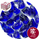 Enviro-Glass Large Gravel - Cobalt Blue